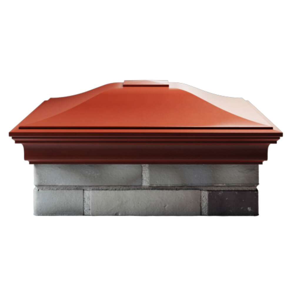 Колпак Zking Монблан Красный на столб 2х2 кирпича (515х515мм) в Севастополе фото