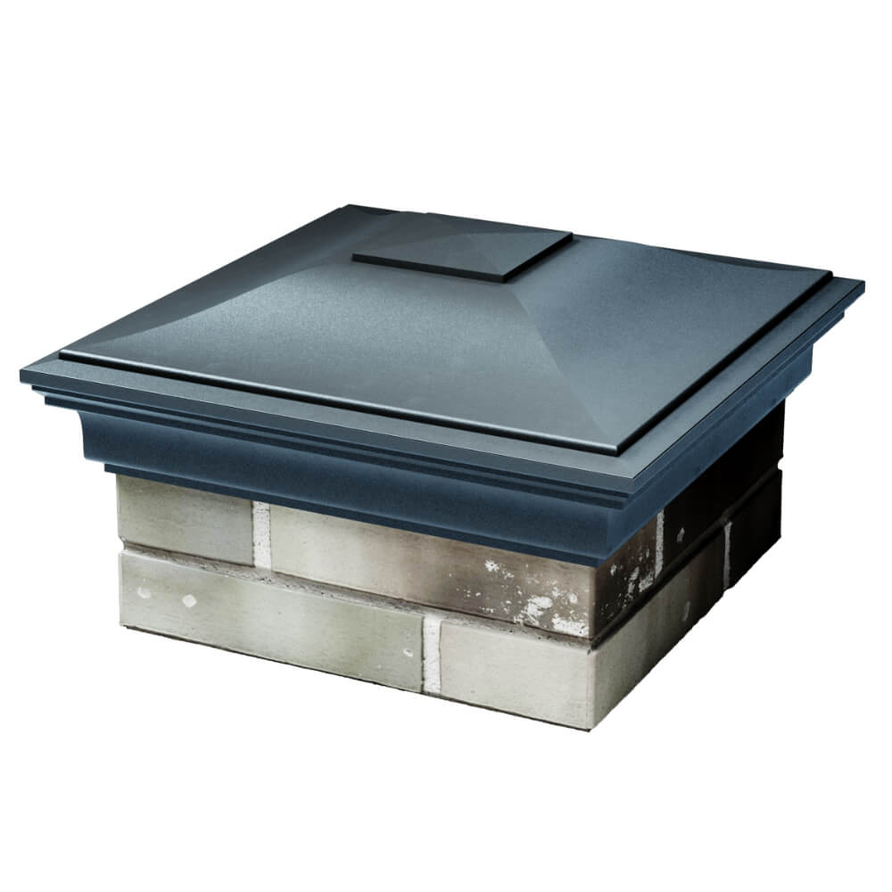 Колпак Zking Монблан Серый на столб 1.5х1.5 кирпича (385х385мм) в Севастополе фото