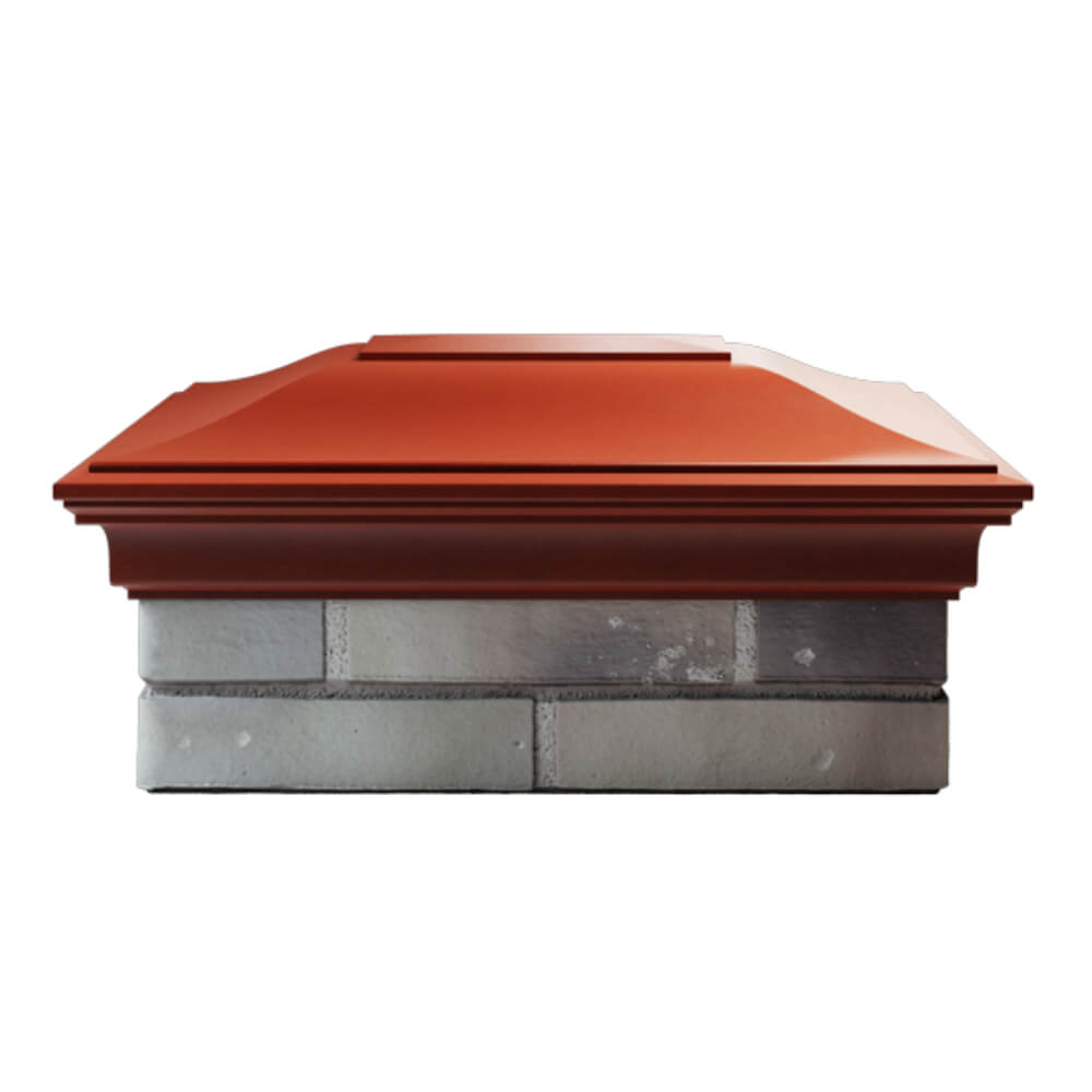 Колпак Zking Монблан Красный на столб 2х1.5 кирпича (515х385мм) в Севастополе фото