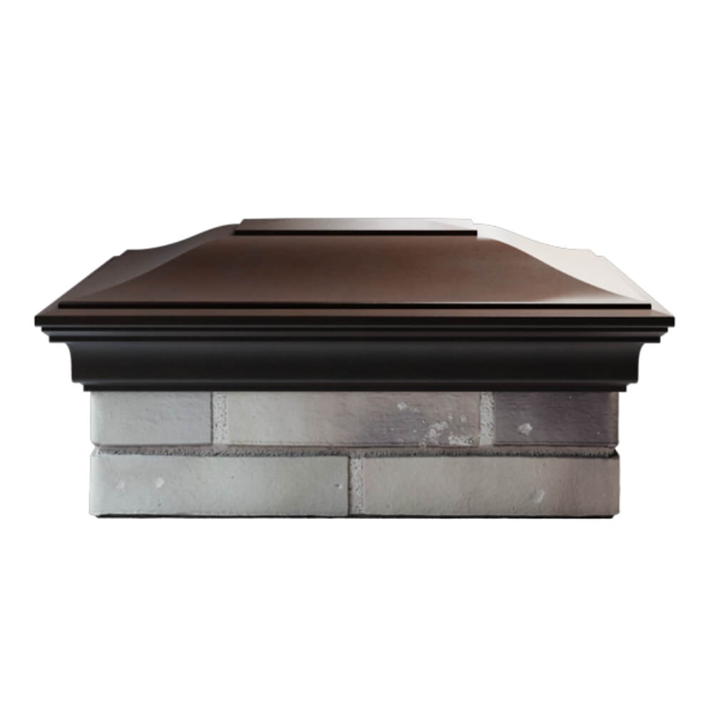 Колпак Zking Монблан Коричневый на столб 2х1.5 кирпича (515х385мм) в Севастополе фото