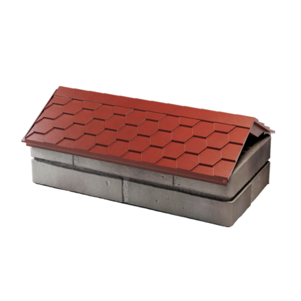 Парапет Zking Эверест Красный с посадкой на 1 кирпич (200/225/255мм) в Севастополе фото