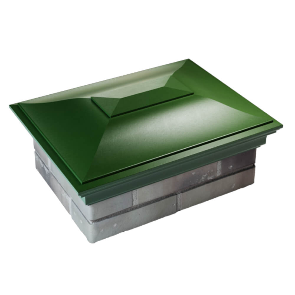 Колпак Zking Монблан Зеленый на столб 2х1.5 кирпича (515х385мм) Севастополь фото