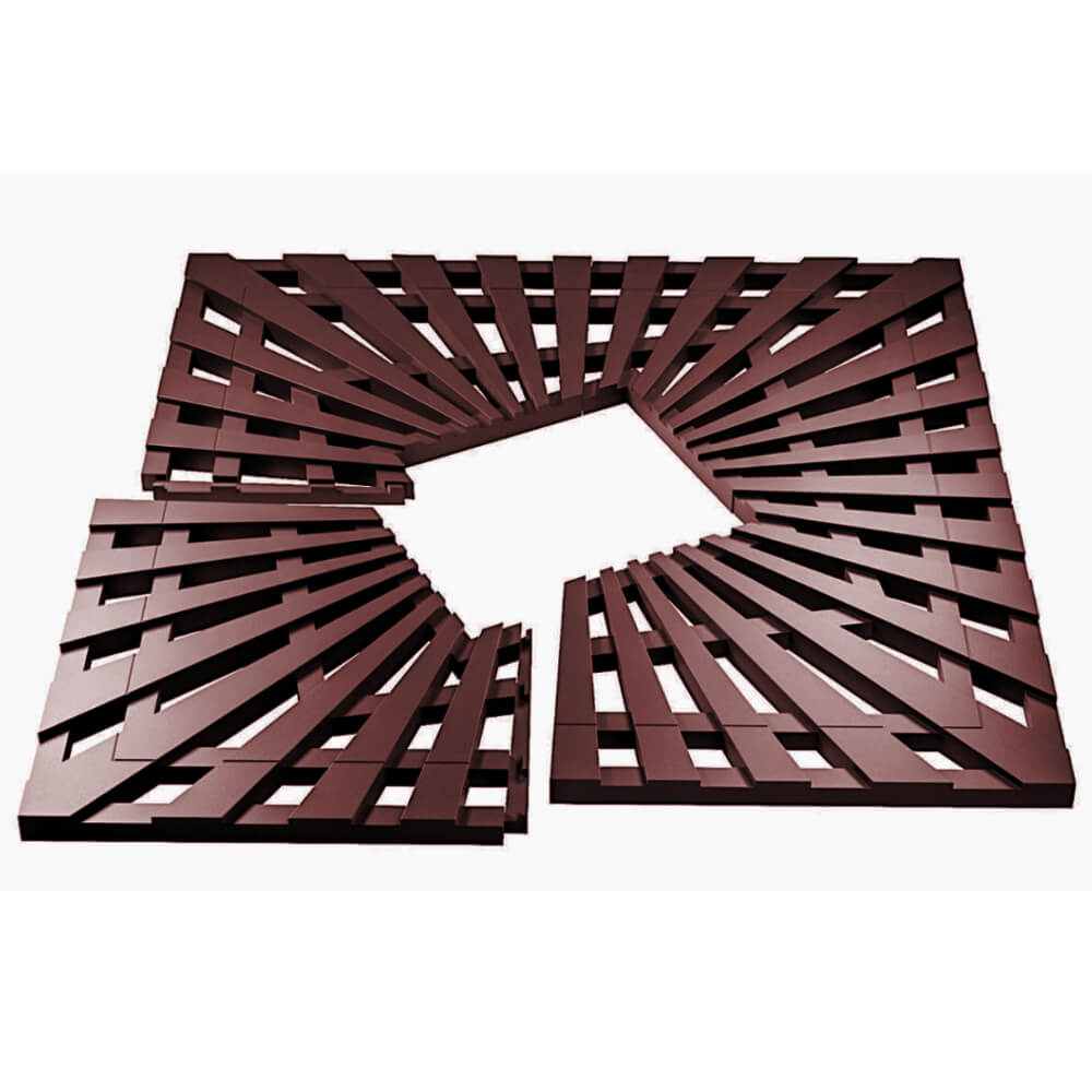 Приствольная решетка для дерева ZKING ATMOSPHERE 1.2х1.2м Коричневая в Севастополе фото