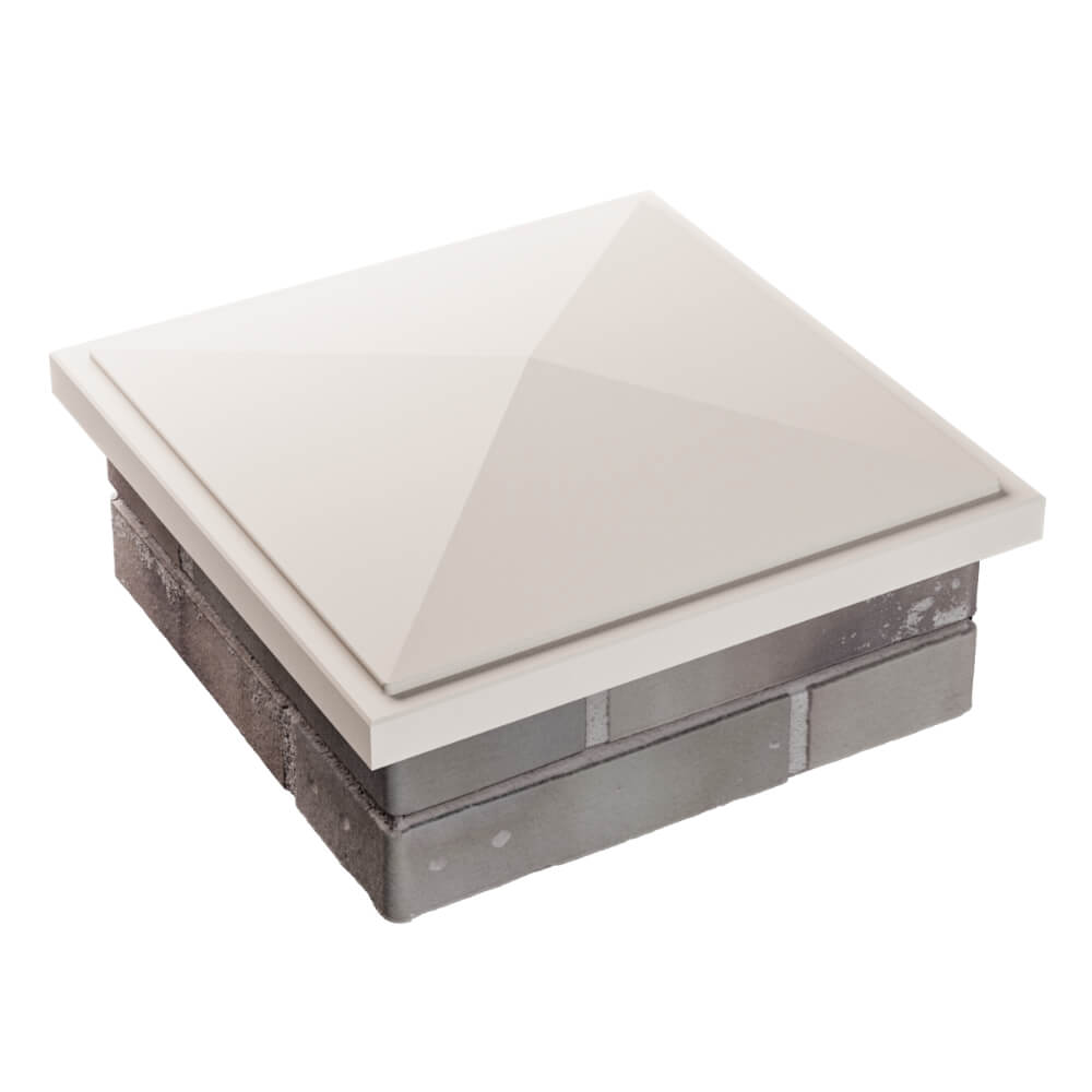 Колпак Zking БонаМоно Бежевый на столб 1.5х1.5 кирпича (385х385, 400х400мм) в Севастополе фото