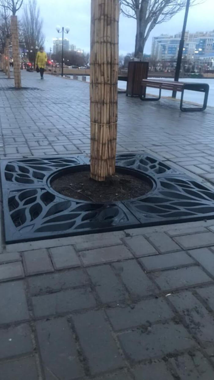 Приствольная решетка для дерева ZKING CRUST 1.2х1.2м Черная в Севастополе фото