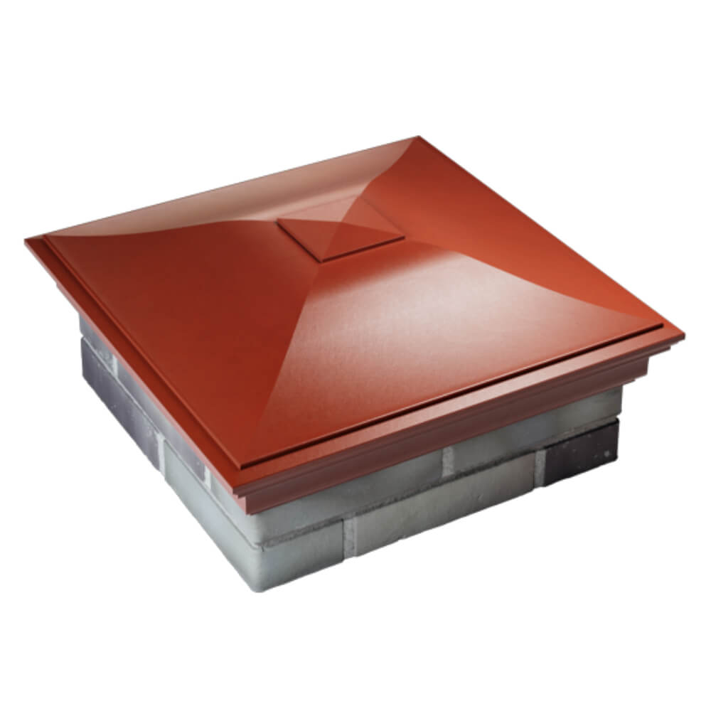 Колпак Zking Монблан Красный на столб 2х2 кирпича (515х515мм) Севастополь фото