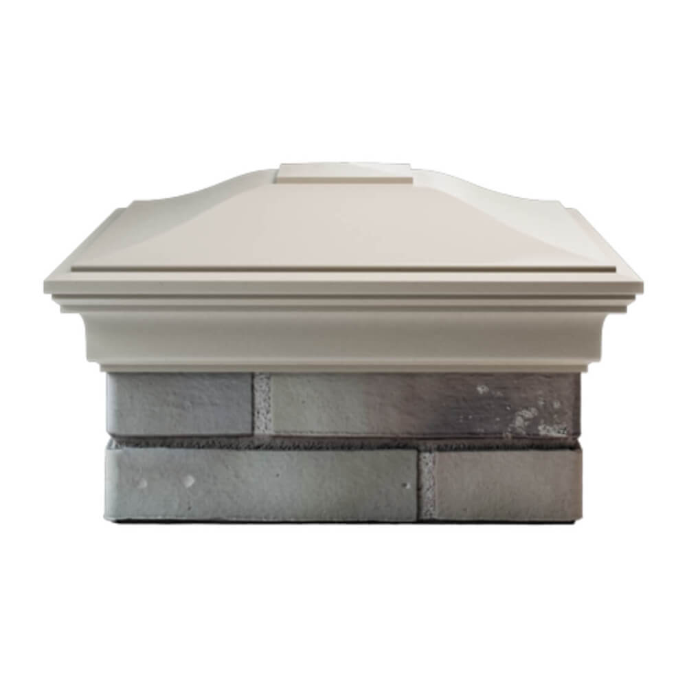 Колпак Zking Монблан Бежевый на столб 1.5х1.5 еврокирпича 0.7НФ (355х355мм) Севастополь фото