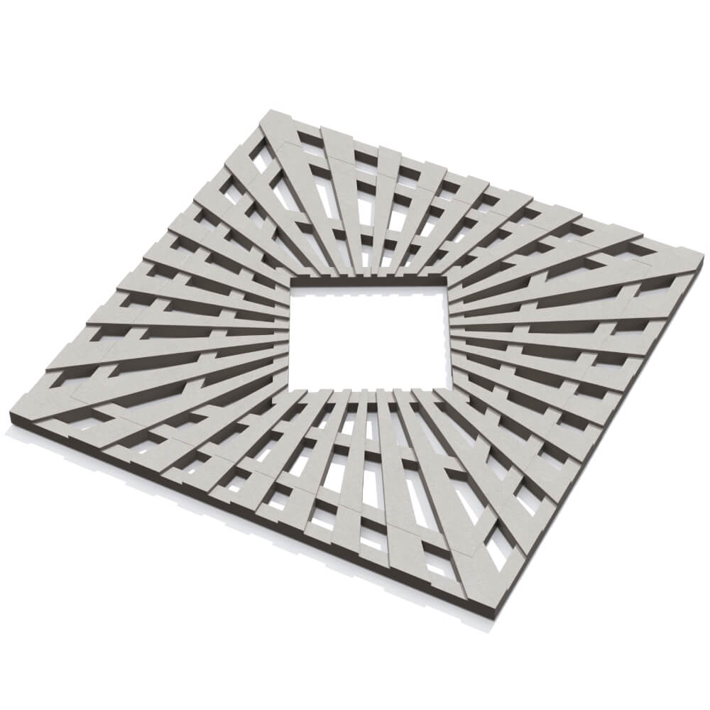 Приствольная решетка для дерева ZKING ATMOSPHERE 1.2х1.2м Бежевая в Севастополе фото