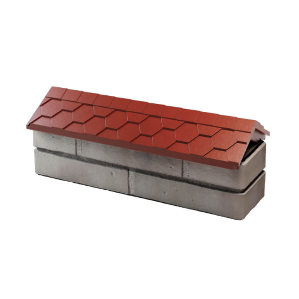 Парапет Zking Эверест Красный с посадкой на 0.5 кирпича (130мм) в Севастополе фото