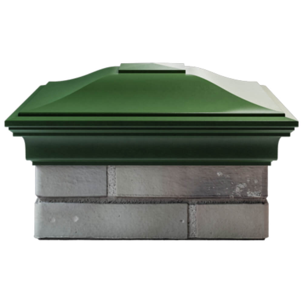 Колпак Zking Монблан Зеленый на столб 1.5х1.5 кирпича (385х385мм) Севастополь фото