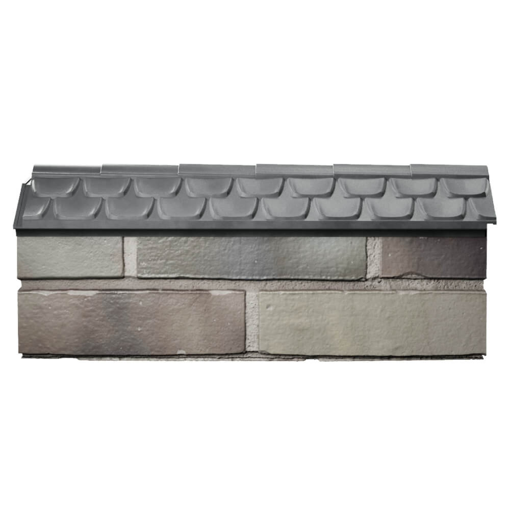 Парапет Zking Эльбрус Серый с посадкой на 0.5 кирпича (130мм) в Севастополе фото