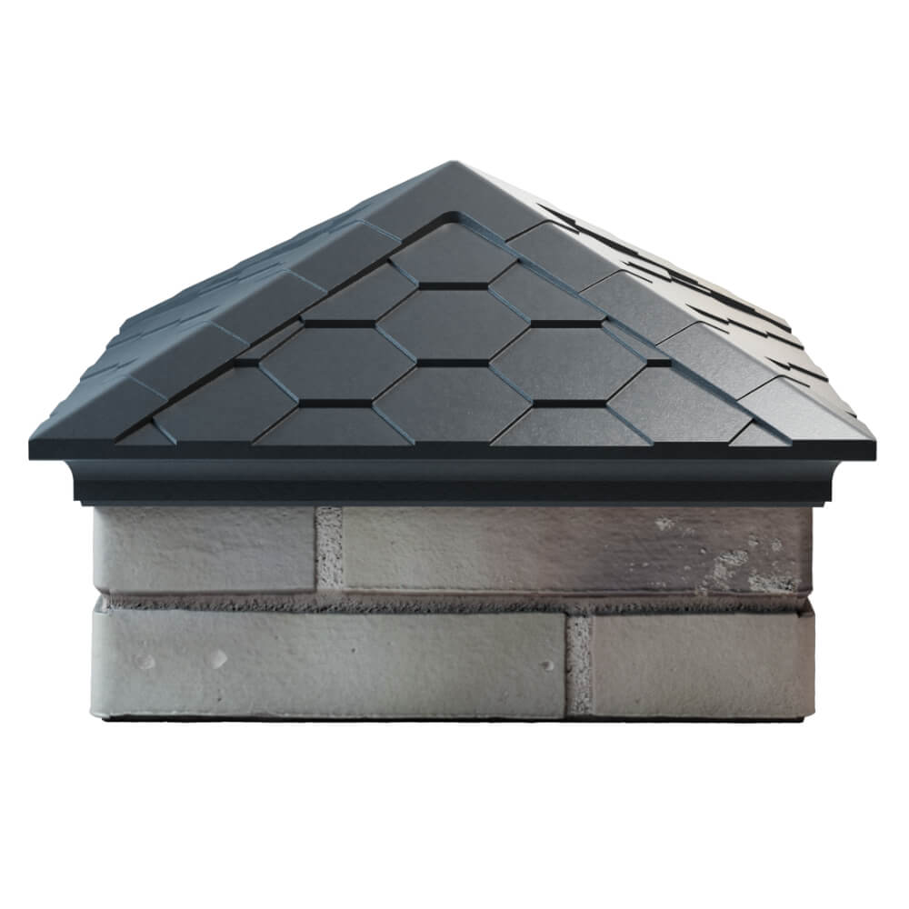 Колпак Zking Эверест Серый на столб 1.5х1.5 кирпича (390х390мм) Севастополь фото