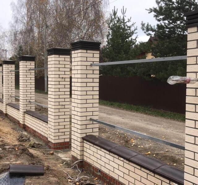 Колпак Zking Бона ХайТек Коричневый на столб 1.5х1.5 кирпича (385х385мм) в Севастополе фото