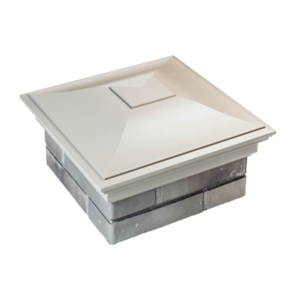 Колпак Zking Монблан Бежевый на столб 1.5х1.5 еврокирпича 0.7НФ (355х355мм) в Севастополе фото