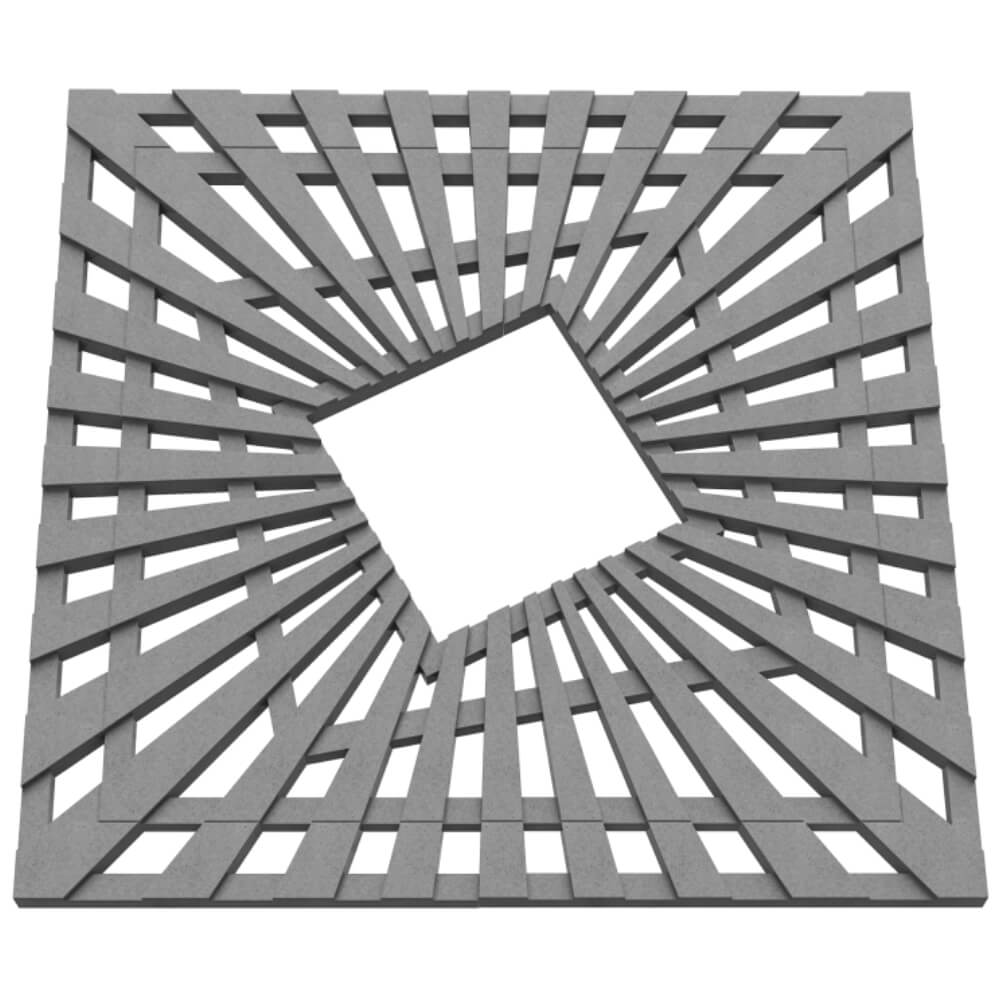 Приствольная решетка для дерева ZKING ATMOSPHERE 1.2х1.2м Серая в Севастополе фото