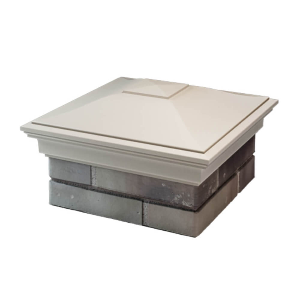 Колпак Zking Монблан Бежевый на столб 1.5х1.5 еврокирпича 0.7НФ (355х355мм) в Севастополе фото