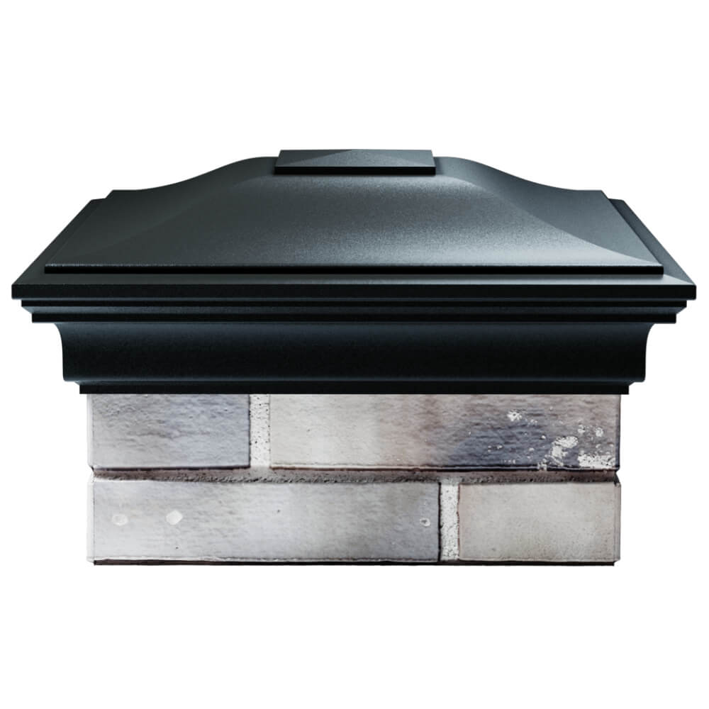 Колпак Zking Монблан Черный на столб 1.5х1.5 кирпича (385х385мм) Севастополь фото