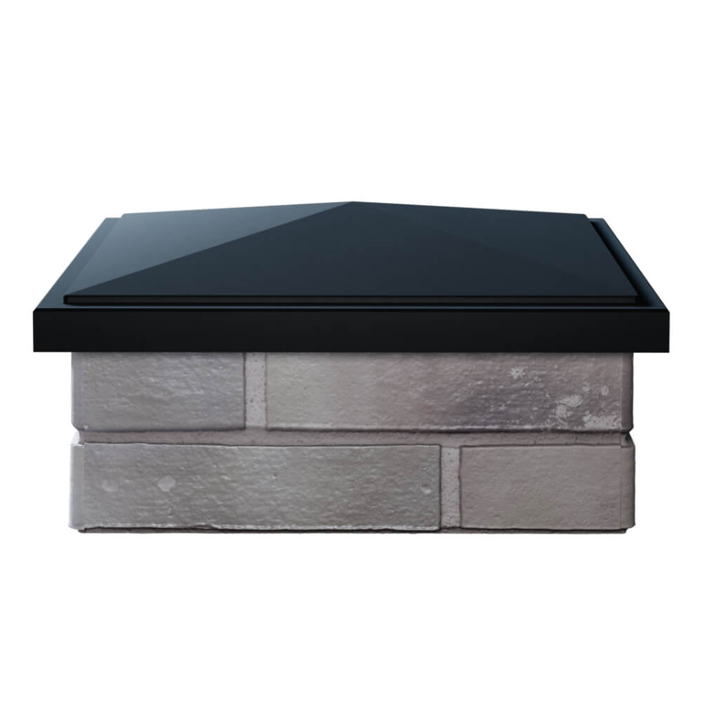 Колпак Zking БонаМоно Черный на столб 1.5х1.5 кирпича (385х385, 400х400мм) Севастополь фото