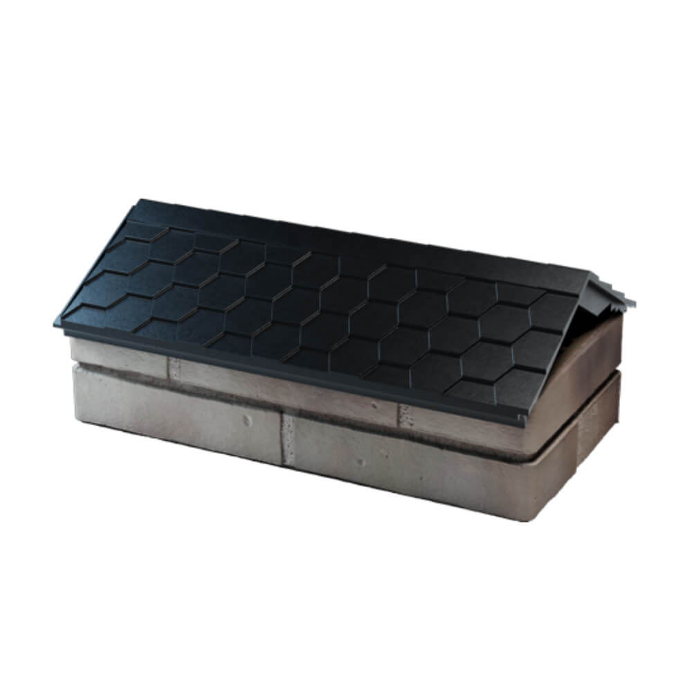 Парапет Zking Эверест Черный с посадкой на 1 кирпич (200/225/255мм) в Севастополе фото