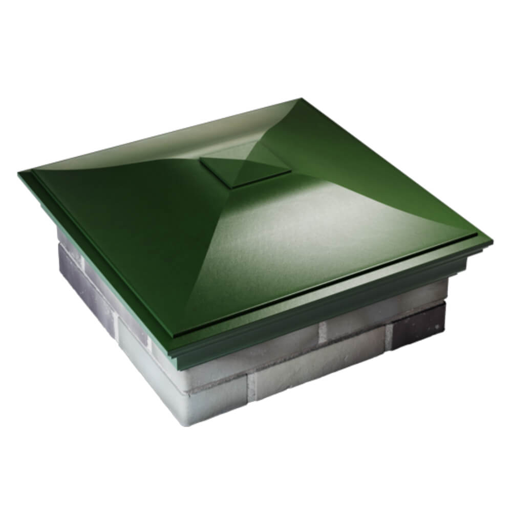 Колпак Zking Монблан Зеленый на столб 2х2 кирпича (515х515мм) Севастополь фото