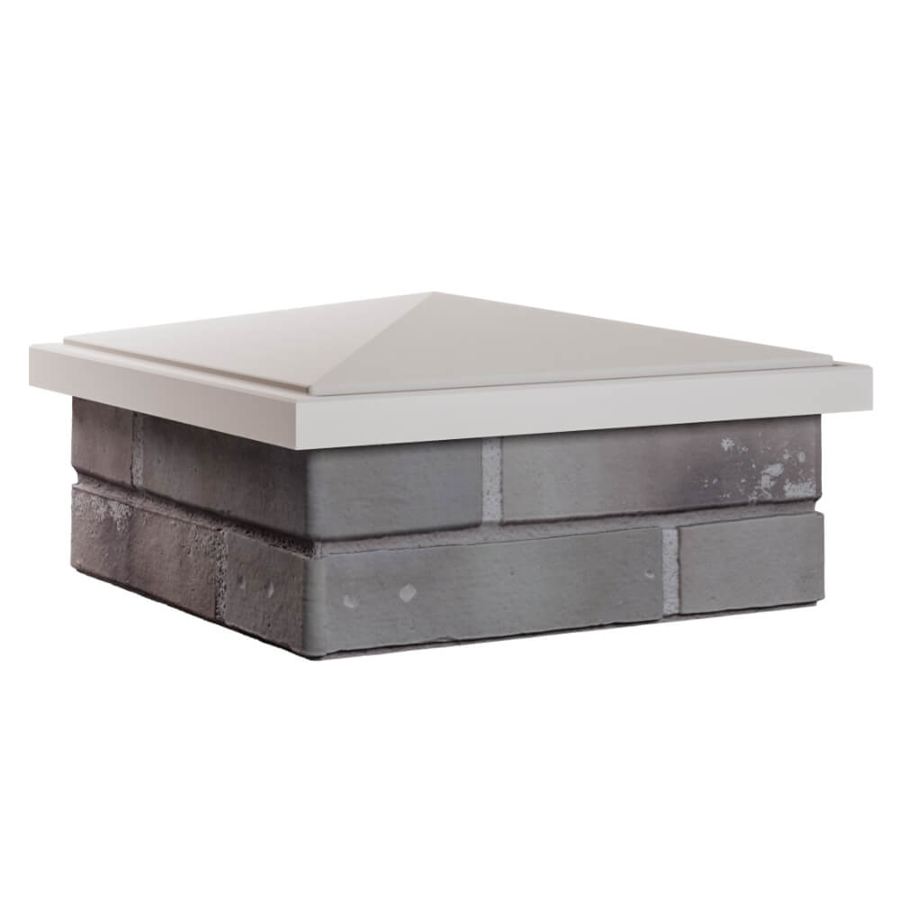 Колпак Zking БонаМоно Бежевый на столб 1.5х1.5 кирпича (385х385, 400х400мм) в Севастополе фото