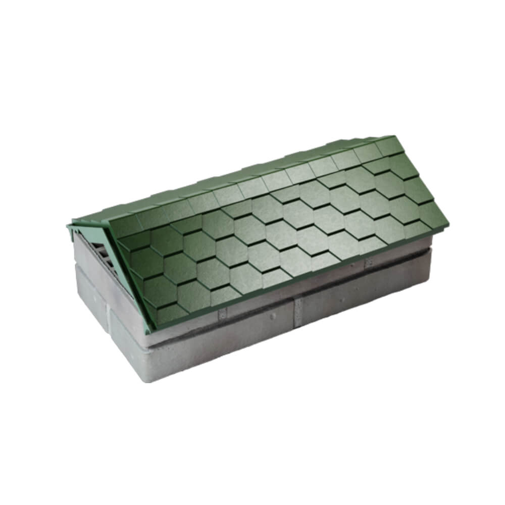 Парапет Zking Эверест Зеленый с посадкой на 1 кирпич (200/225/255мм) в Севастополе фото