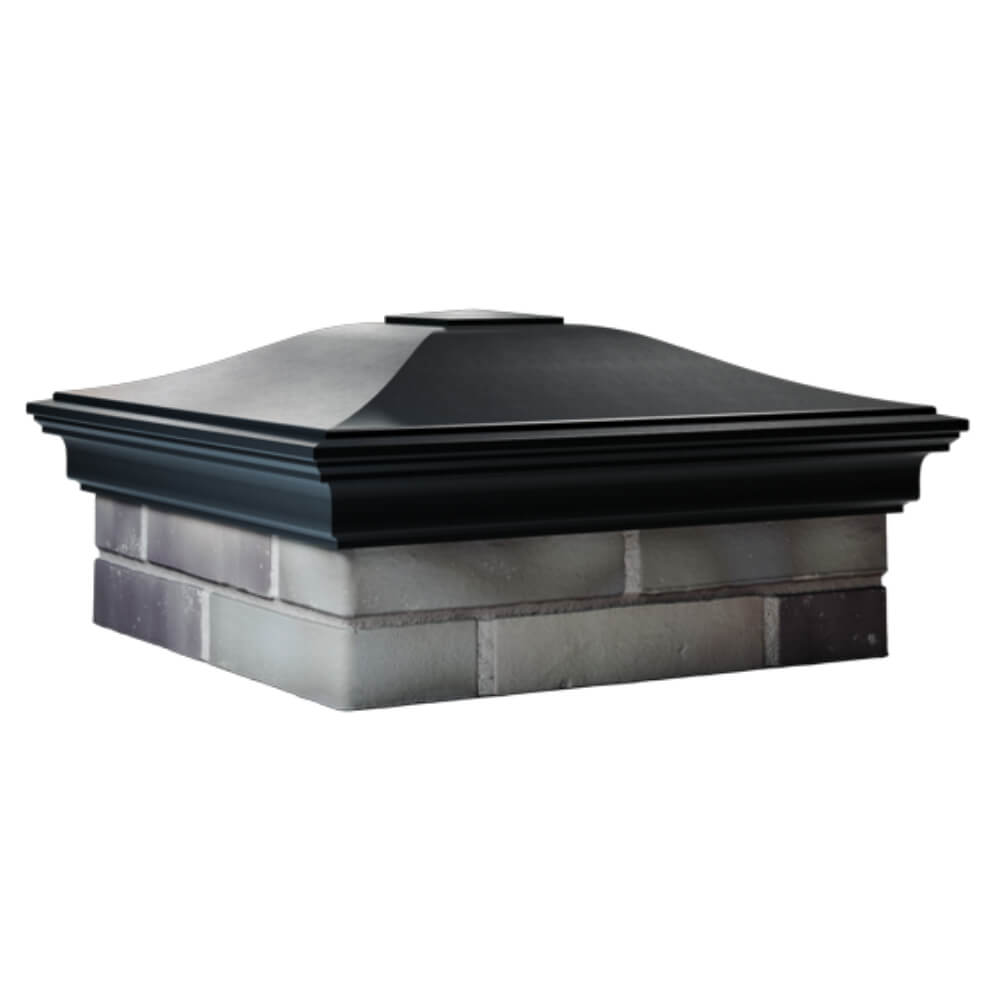 Колпак Zking Монблан Черный на столб 2х2 кирпича (515х515мм) в Севастополе фото