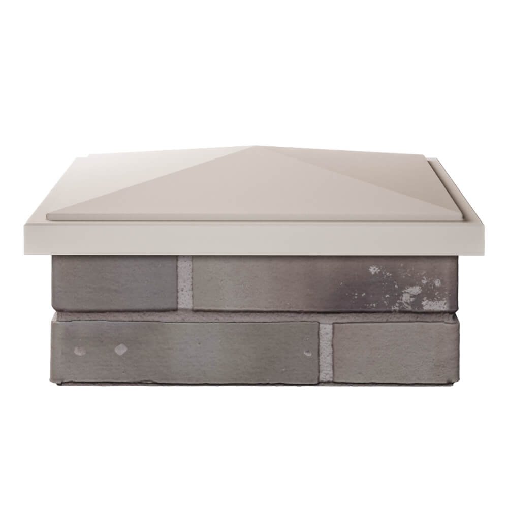 Колпак Zking БонаМоно Бежевый на столб 1.5х1.5 кирпича (385х385, 400х400мм) Севастополь фото