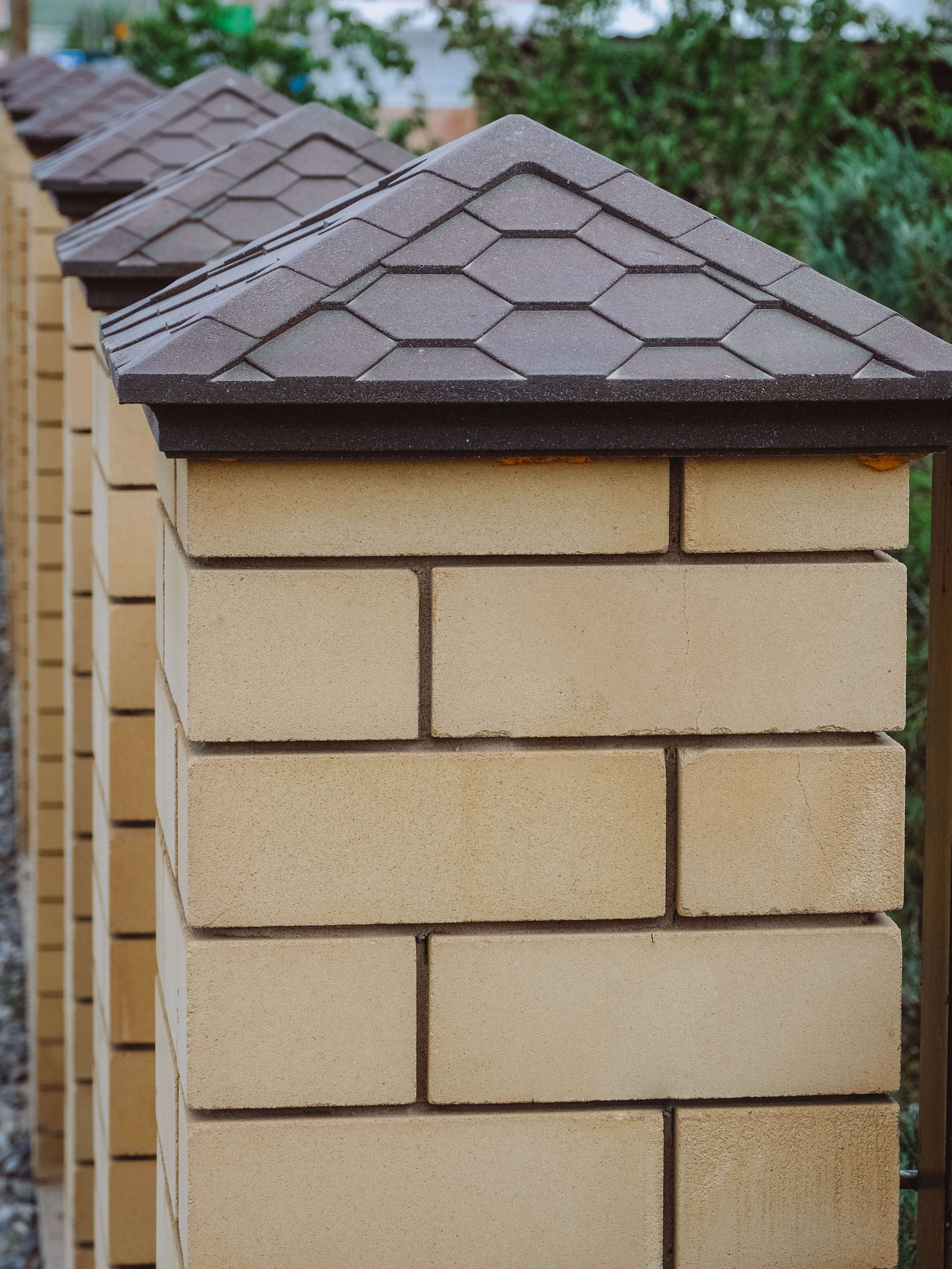 Колпак Zking Эверест Коричневый на столб 1.5х1.5 кирпича (390х390мм) в Севастополе фото