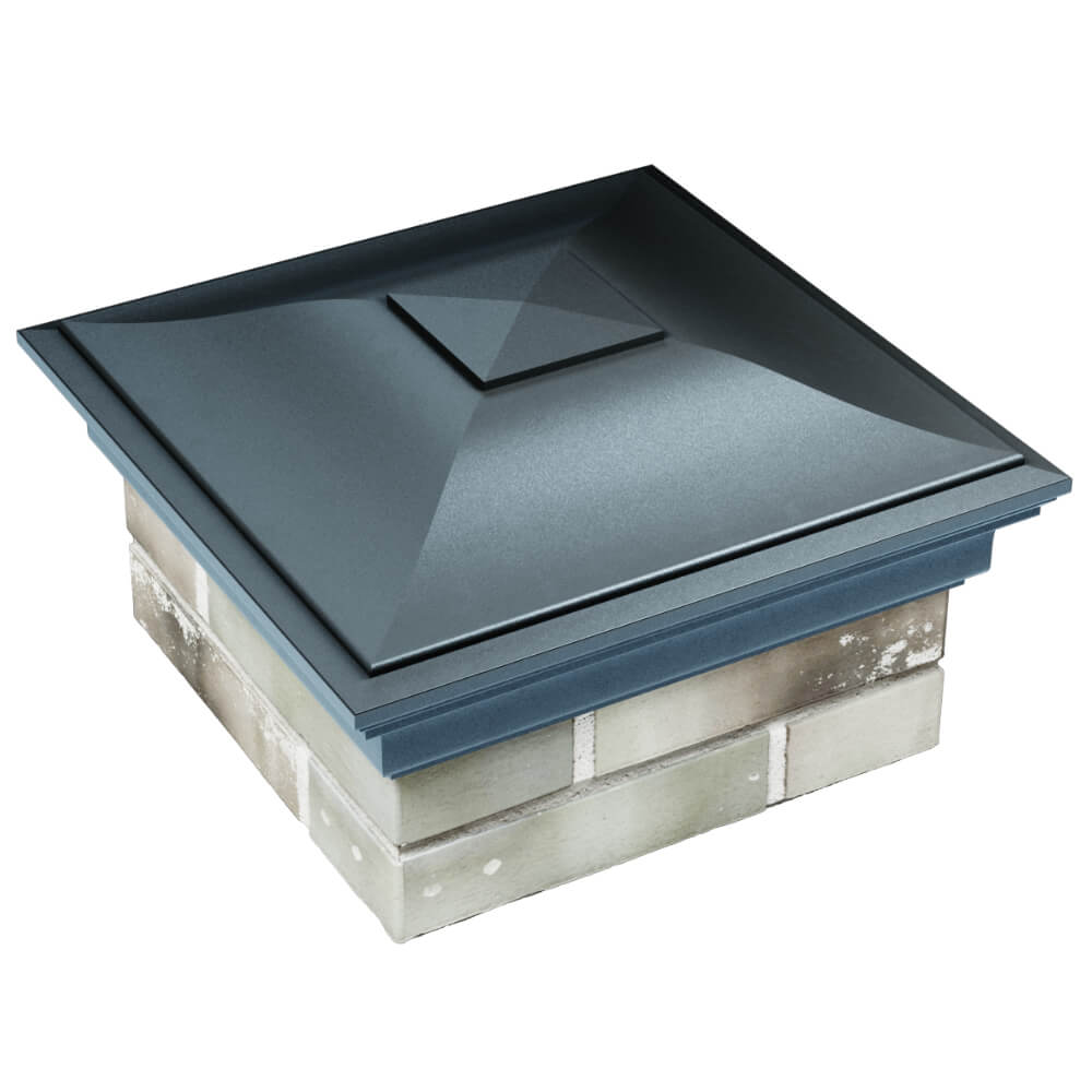 Колпак Zking Монблан Серый на столб 1.5х1.5 кирпича (385х385мм) в Севастополе фото