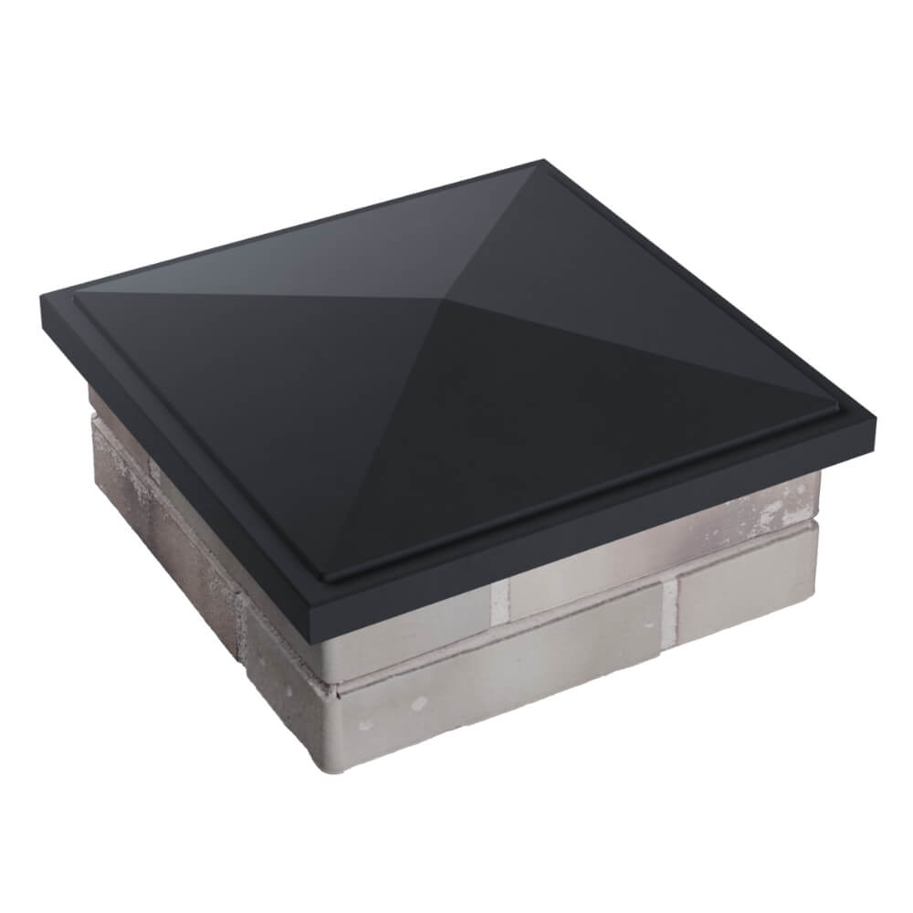 Колпак Zking БонаМоно Серый на столб 1.5х1.5 кирпича (385х385, 400х400мм) в Севастополе фото