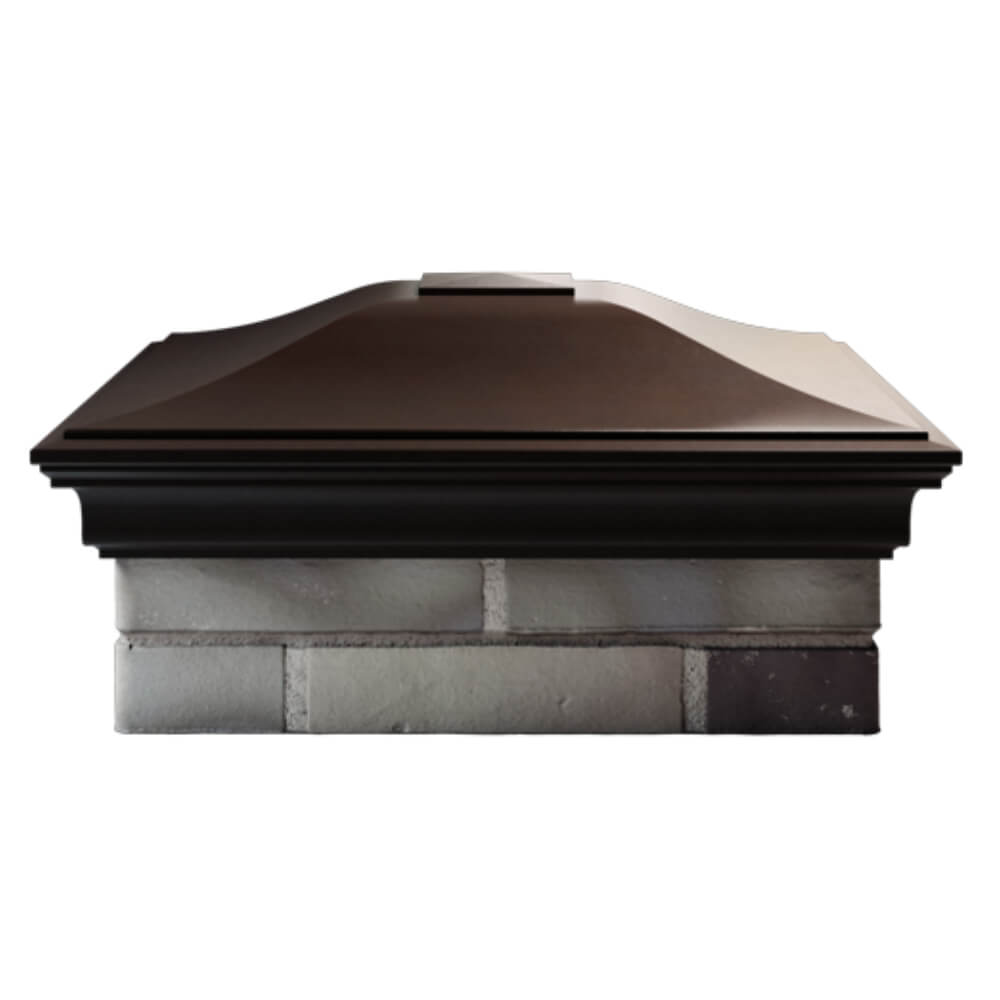 Колпак Zking Монблан Коричневый на столб 2х2 кирпича (515х515мм) в Севастополе фото