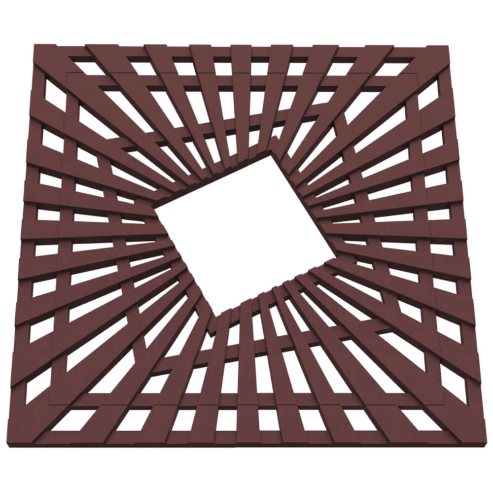 Приствольная решетка для дерева ZKING ATMOSPHERE 1.2х1.2м Коричневая в Севастополе фото