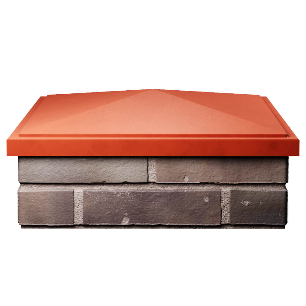 Колпак Zking БонаМоно Красный на столб 2х2 кирпича (515х515, 530х530мм) Севастополь фото