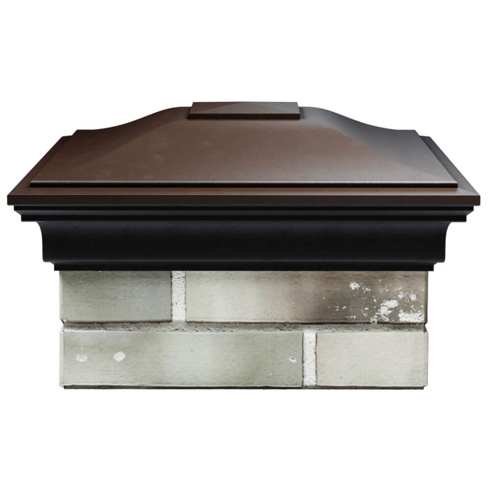 Колпак Zking Монблан Коричневый на столб 1.5х1.5 кирпича (385х385мм) Севастополь фото