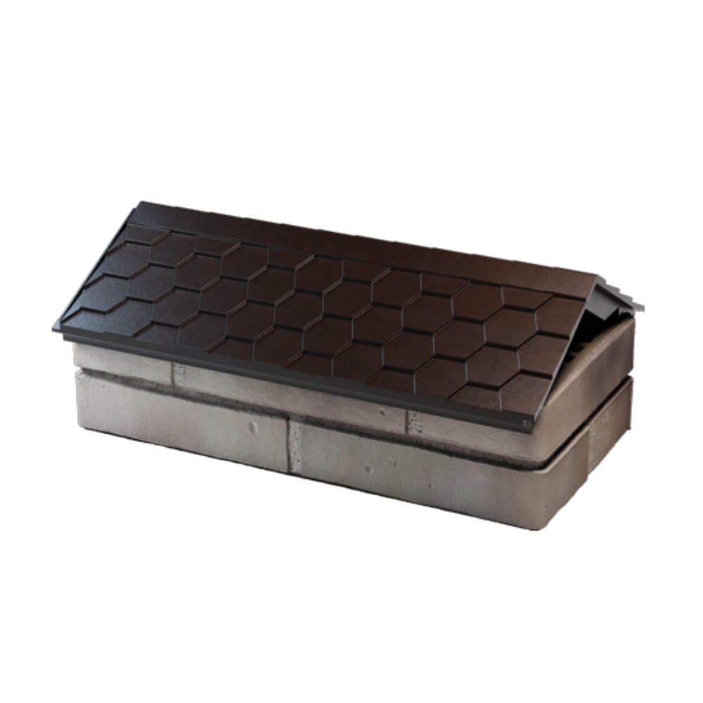 Парапет Zking Эверест Коричневый с посадкой на 1 кирпич (200/225/255мм) в Севастополе фото