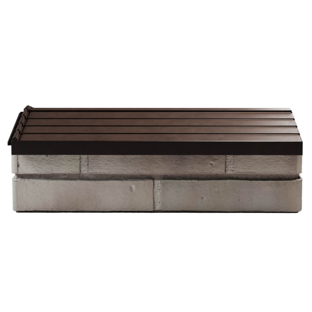 Парапет Zking Бона ХайТек Коричневый с посадкой на 1 кирпич (200/225/255мм) в Севастополе фото