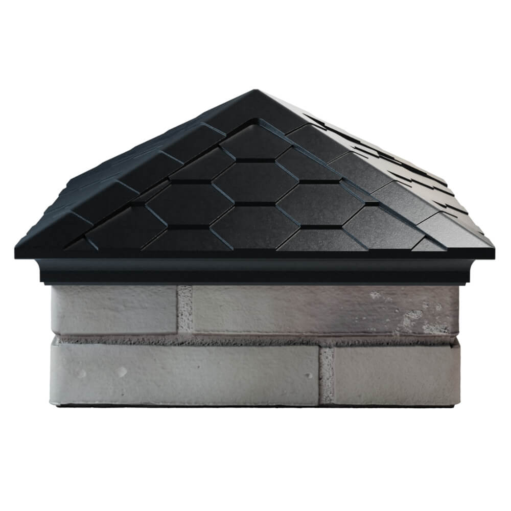 Колпак Zking Эверест Черный на столб 1.5х1.5 кирпича (390х390мм) Севастополь фото