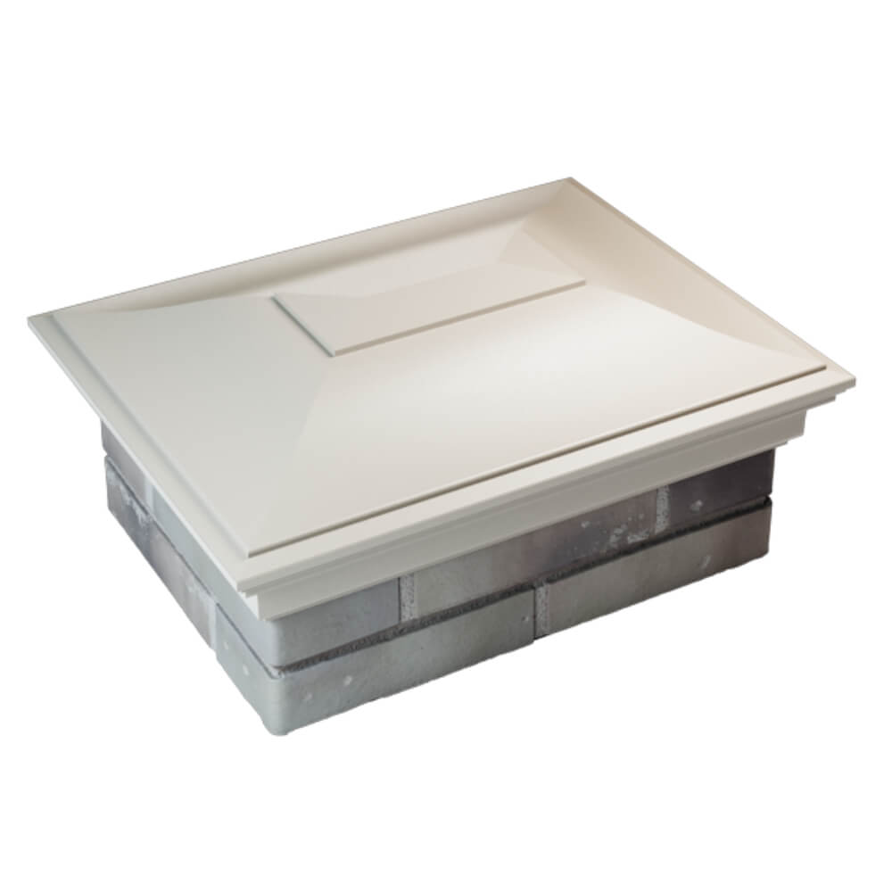 Колпак Zking Монблан Бежевый на столб 2х1.5 кирпича (515х385мм) Севастополь фото