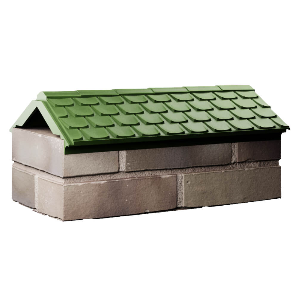 Парапет Zking Эльбрус Зеленый с посадкой на 1 кирпич (255мм) Севастополь фото