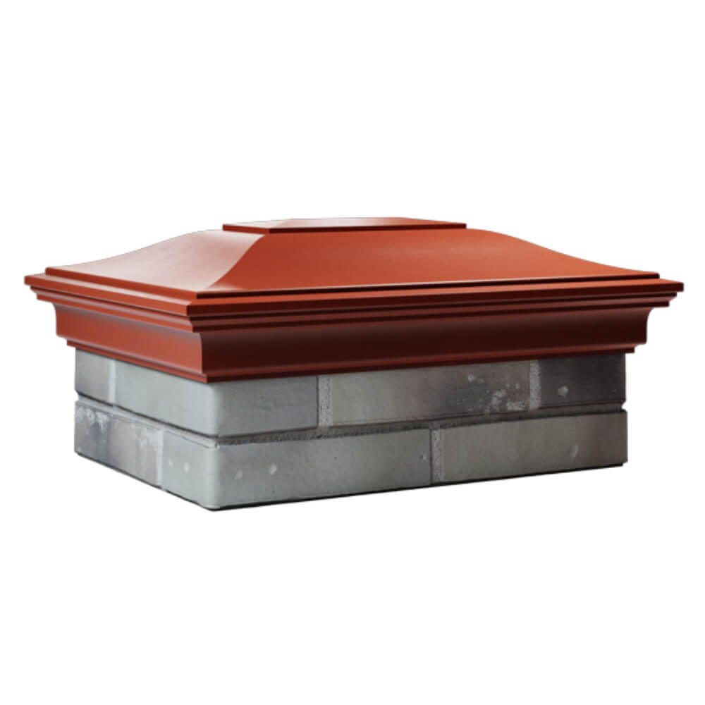 Колпак Zking Монблан Красный на столб 2х1.5 кирпича (515х385мм) в Севастополе фото