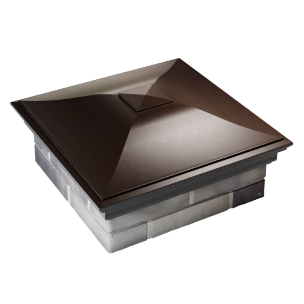 Колпак Zking Монблан Коричневый на столб 2х2 кирпича (515х515мм) Севастополь фото