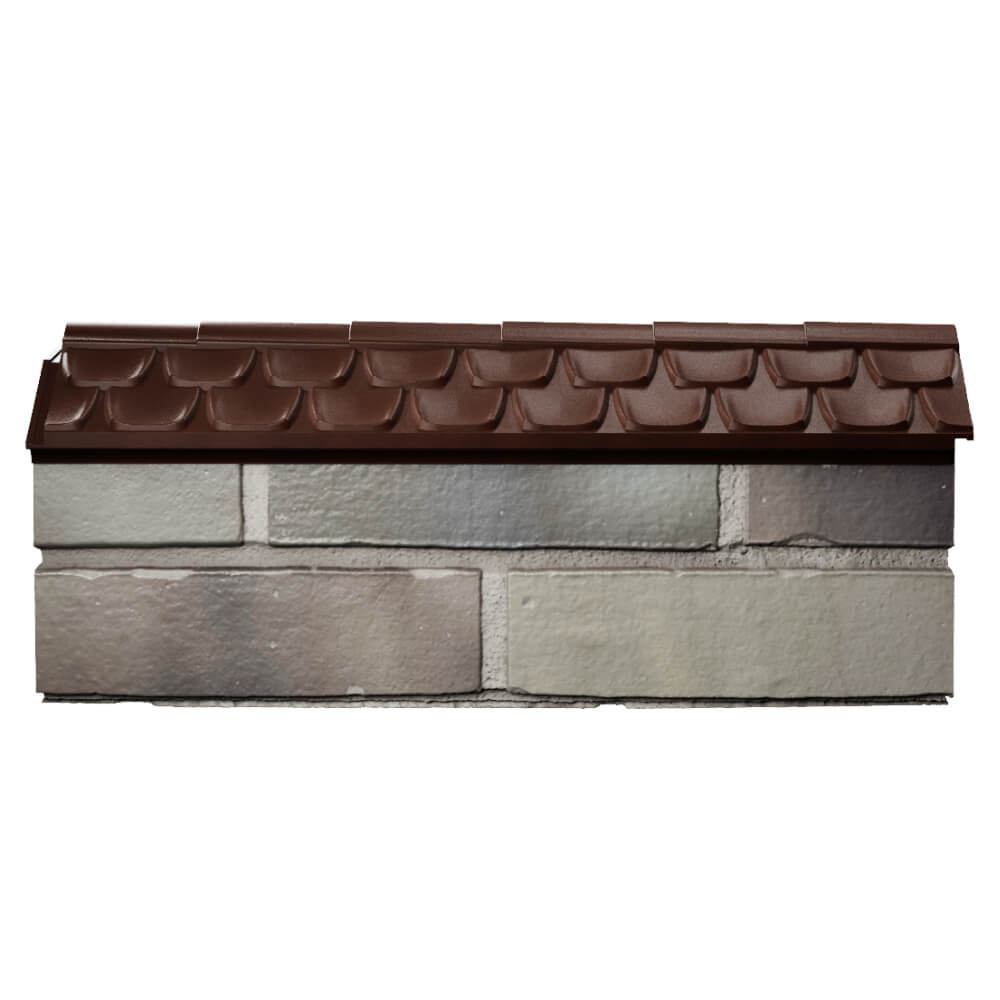 Парапет Zking Эльбрус Коричневый с посадкой на 0.5 кирпича (130мм) в Севастополе фото