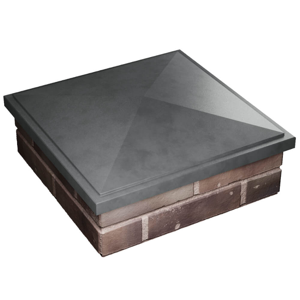 Колпак Zking БонаМоно Серый на столб 2х2 кирпича (515х515, 530х530мм) в Севастополе фото