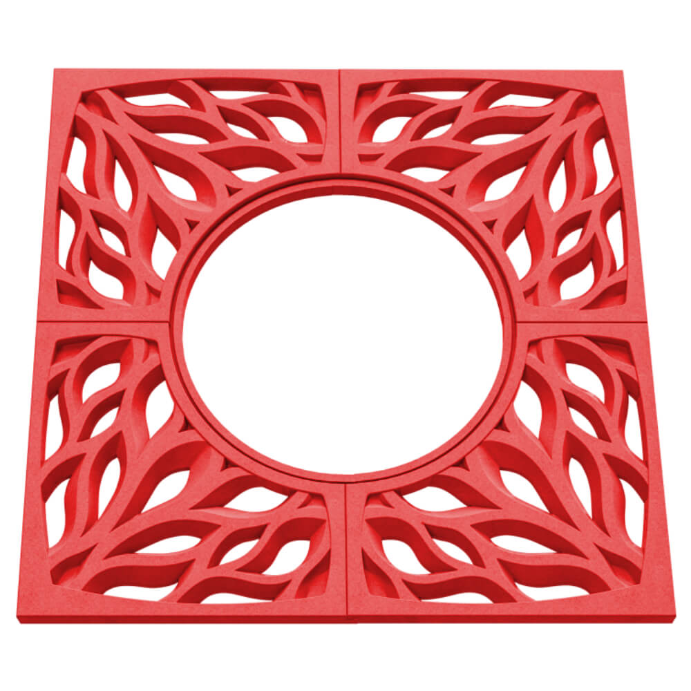 Приствольная решетка для дерева ZKING CRUST 1.2х1.2м Красная в Севастополе фото