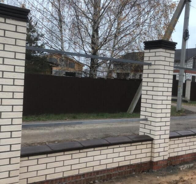 Колпак Zking Бона ХайТек Коричневый на столб 1.5х1.5 кирпича (385х385мм) в Севастополе фото