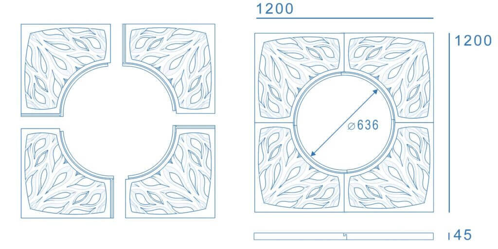 Приствольная решетка для дерева ZKING CRUST 1.2х1.2м Черная в Севастополе фото