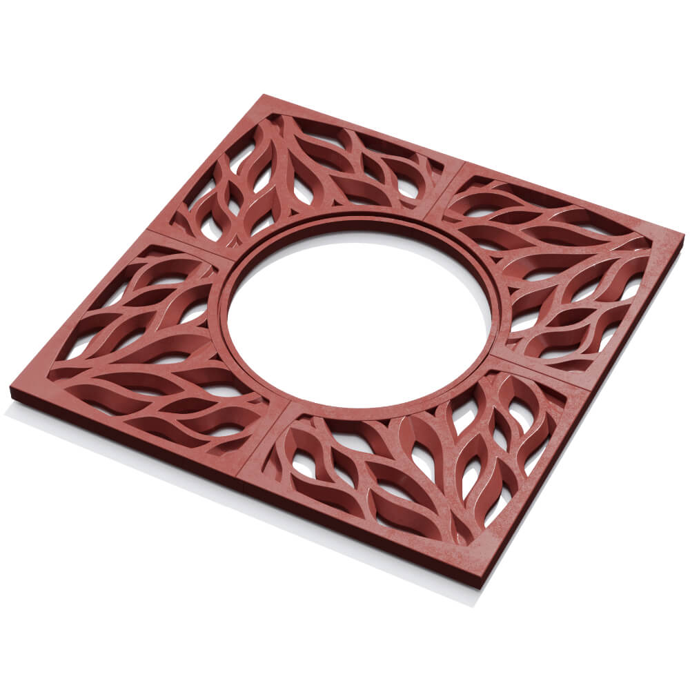 Приствольная решетка для дерева ZKING CRUST 1.2х1.2м Красная в Севастополе фото