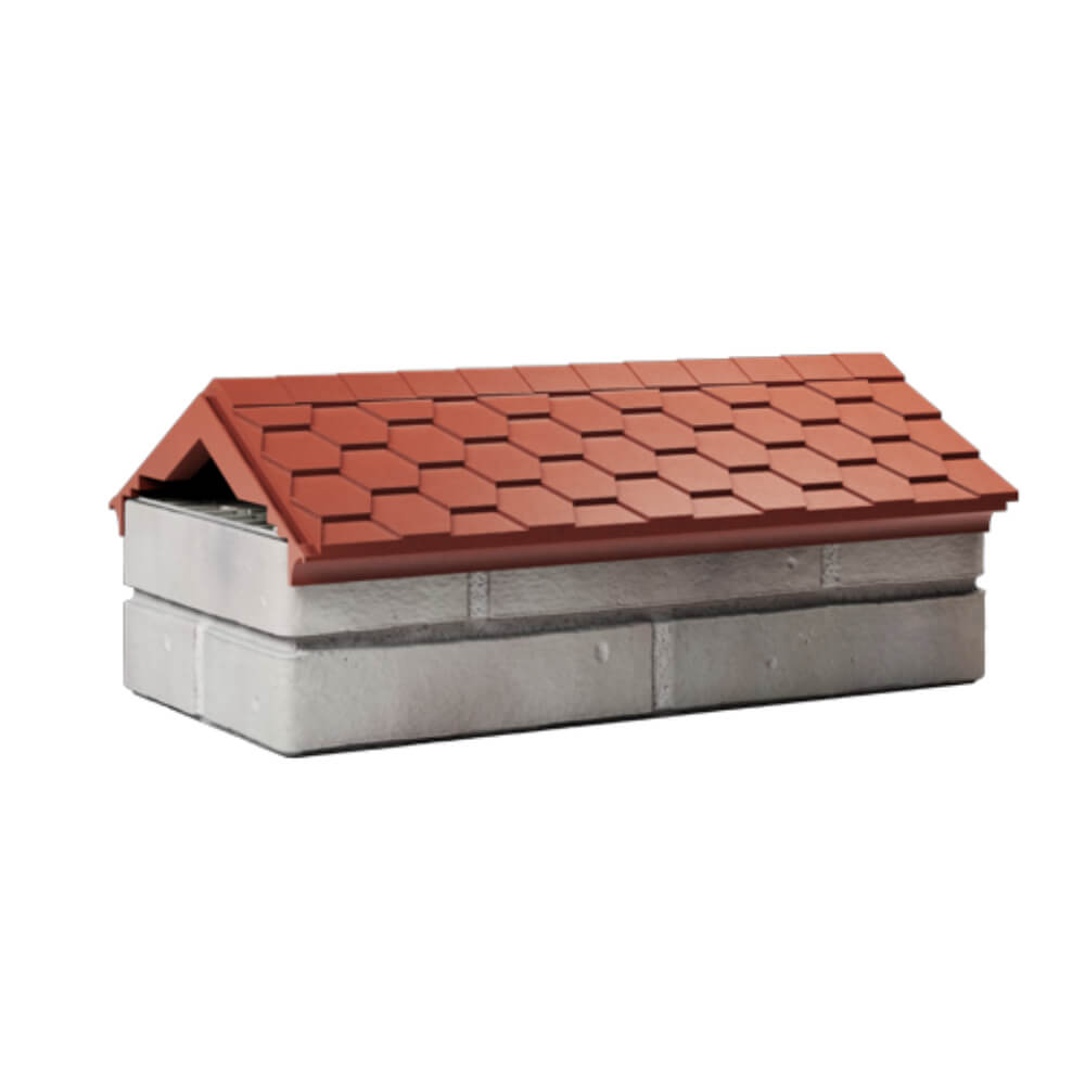 Парапет Zking Эверест Красный с посадкой на 1 кирпич (200/225/255мм) Севастополь фото