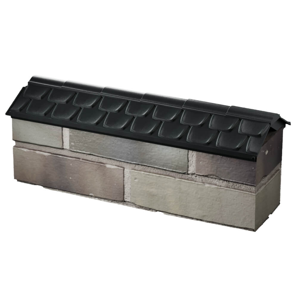 Парапет Zking Эльбрус Черный с посадкой на 0.5 кирпича (130мм) в Севастополе фото